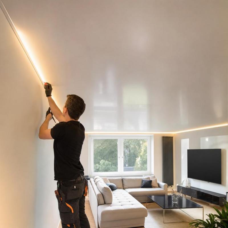 Mur tendu ou plafond tendu, deux usages diff&eacute;rents de la toile tendue &agrave; &Eacute;pernay